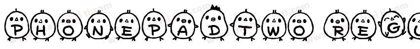 PhonepadTwo Regular字体转换